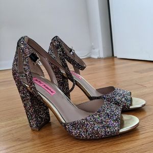 Betsey Johnson sparkly heels